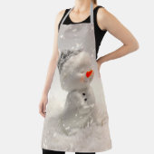 Kerstman met hartverwarmende liefde schort (Insitu)