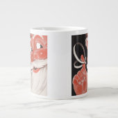 Kerstman met Herinneringsstring op Vinger Extra Grote Beker (Voorkant)