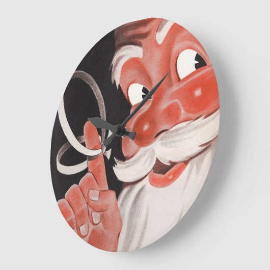 Kerstman met Herinneringsstring op Vinger Grote Klok (Hoek)