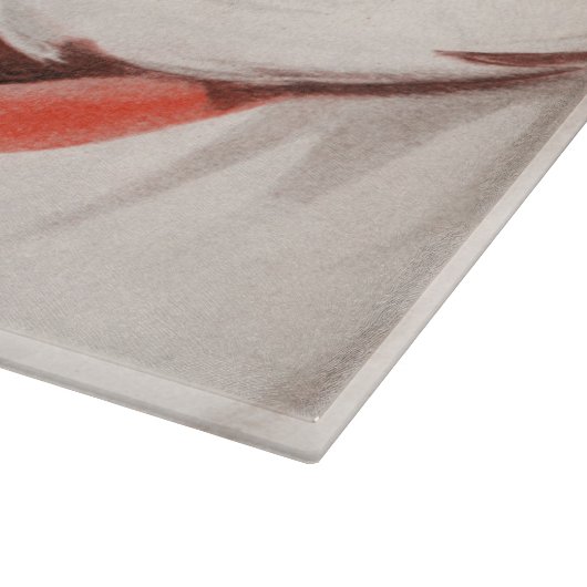  Kerstman met Herinneringsstring op Vinger Snijplank (Hoek)