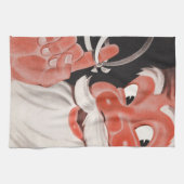  Kerstman met Herinneringsstring op Vinger Theedoek (Horizontaal)