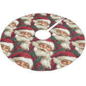 Kerstman met Holly en bessen Kerstmis Kerstboom Rok (Gekanteld)