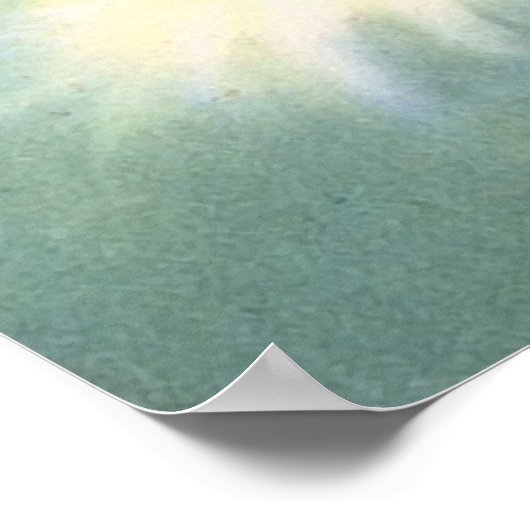  kerstman met kaars poster (Hoek)