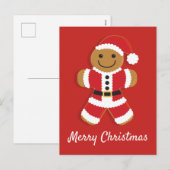 Kerstman met kerstman feestdagenkaart (Voorkant / Achterkant)