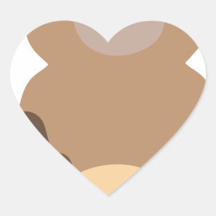 kerstman met kerstman hart sticker