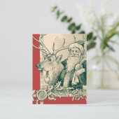  kerstman met Kerstmis Saint Nick Kaart (Staand voorkant)