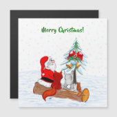 Kerstman met konijn, vos en eekhoorn (Voorkant / Achterkant)