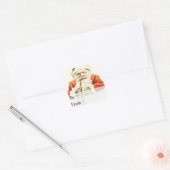 kerstman met Label met pijplijn (Envelop)