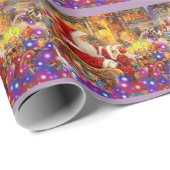 Kerstman met licht cadeaupapier (Rol Hoek)