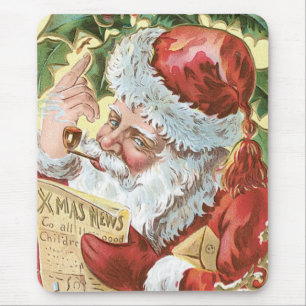 kerstman met lijst muismat