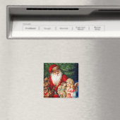 Kerstman met magneet met kerstangel (Insitu (Vaatwasser))