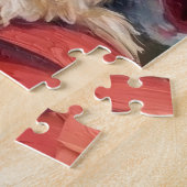 Kerstman met Maltezer Kerstkunst Legpuzzel (Zijkant)