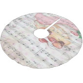 kerstman met Muzieknoten Kerstboom Rok (Gekanteld)