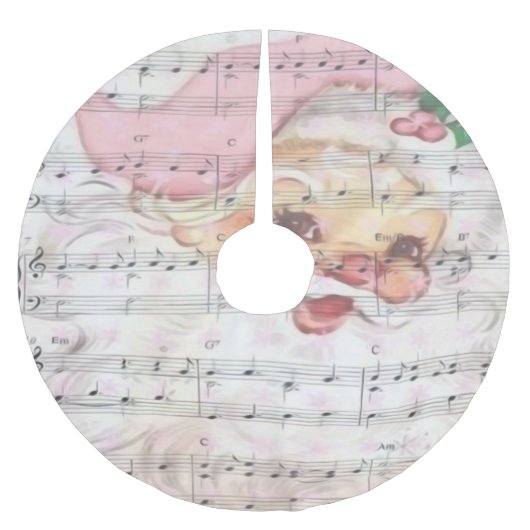 kerstman met Muzieknoten Kerstboom Rok (Voorkant)