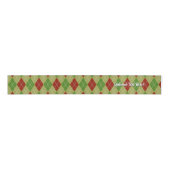 Kerstman met persoonlijke boodschap grosgrain lint (Voorkant)