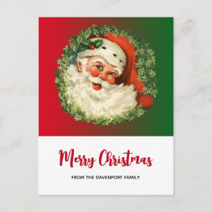 kerstman met pijnlijke kerstmis briefkaart