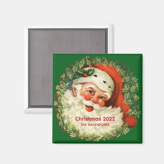  kerstman met pijnlijke kerstmis magneet (Voorkant / Achterkant)