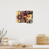  kerstman met poster voor kinderen (Keuken)