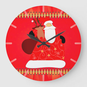 Kerstman met rendierkerstFeestdagen Grote Klok