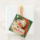  kerstman met ringzegen bedankjes labels (In situ)