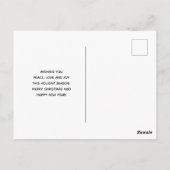  kerstman met ringzegen briefkaart (Achterkant)