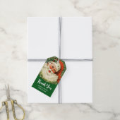  kerstman met ringzegen cadeaulabel (Met Touw)