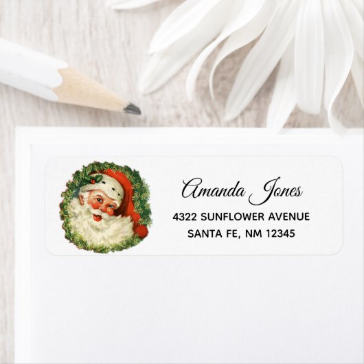  kerstman met ringzegen etiket (Insitu)