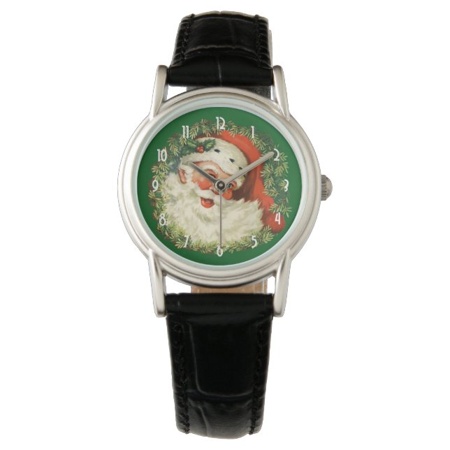  kerstman met ringzegen horloge (Voorkant)