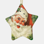  kerstman met ringzegen keramisch ornament (Links)