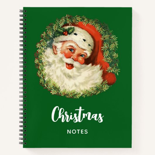  kerstman met ringzegen notitieboek (Voorkant)