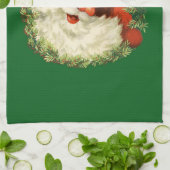  kerstman met ringzegen theedoek (Gevouwen)