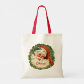  kerstman met ringzegen tote bag (Achterkant)