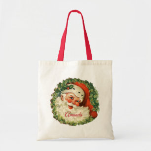  kerstman met ringzegen tote bag