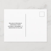  kerstman met ringzegen uitnodiging briefkaart (Achterkant)