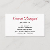 kerstman met ringzegen visitekaartje (Achterkant)