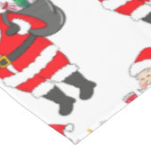 Kerstman met rode wijn glas & wijn zak kerst tafelkleed (Gekanteld)