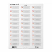 Kerstman met roze Pet met kerstmis Etiket (Full Sheet)
