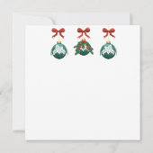 kerstman met slee & kerstfeest kaart (Achterkant)