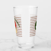  kerstman met snoeprietstrips glas (Links)