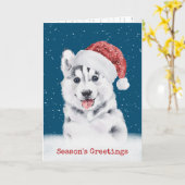 Kerstman met Snowflakes-kaart Kaart (Gele Bloem)