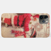  kerstman met Snowman Case-Mate iPhone Case (Achterkant (horizontaal))