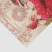 kerstman met Snowman Tissuepapier (Detail)