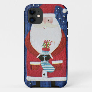 Kerstman met Stocking iPhone 11 Hoesje