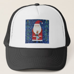 Kerstman met Stocking Trucker Pet