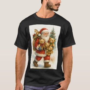 Kerstman met teddyberen Kerstmis T-shirt