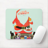 Kerstman met trein muismat (Met muis)