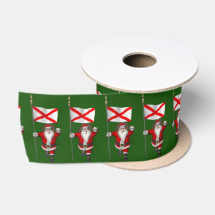 Kerstman met vaandel van Alabama Lint