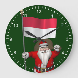 kerstman met vertrek uit Indonesië Grote Klok