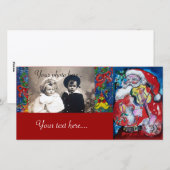 KERSTMAN MET VIOOL FEESTDAGENKAART (Voorkant / Achterkant)