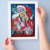 KERSTMAN MET VIOOL FLYER (Hand)